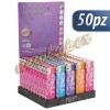 Accendino elettronico ricaricabile - fiori - 50pz